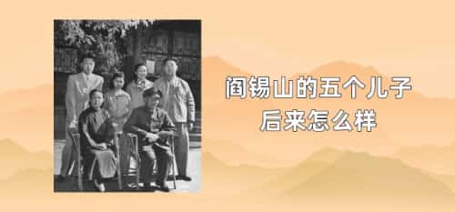 阎锡山的五个儿子后来怎么样