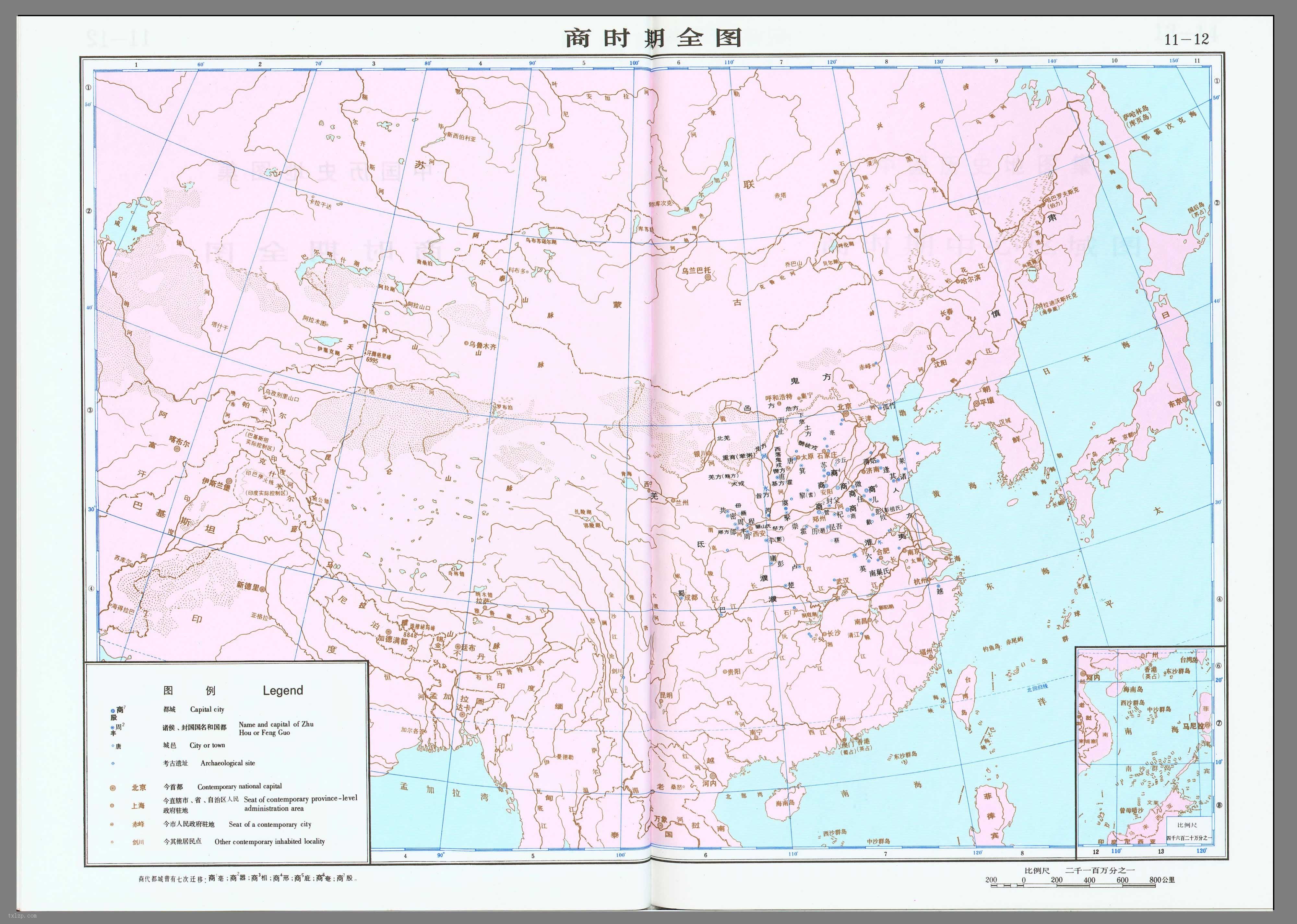 商朝地图